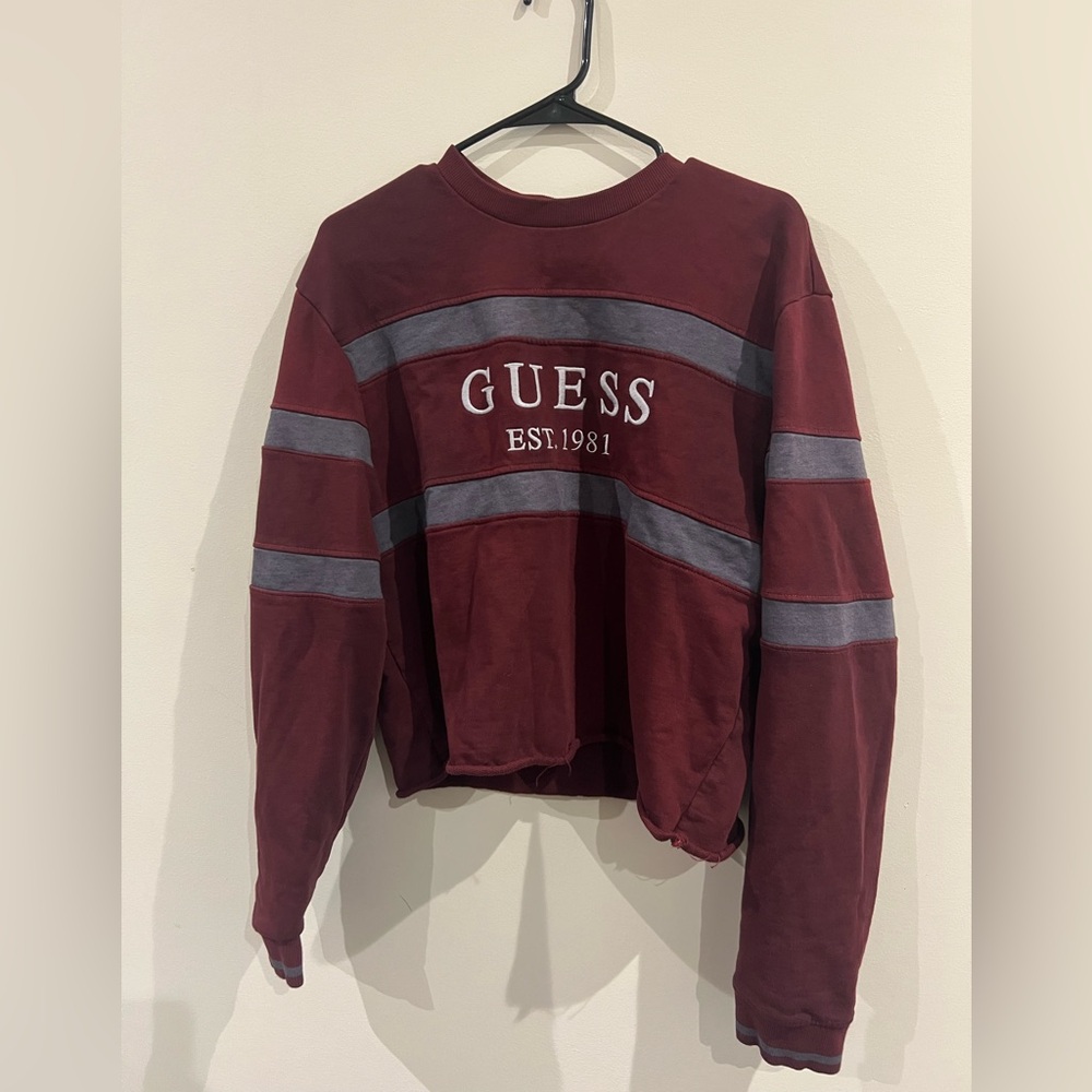 Guess Burgundy Sweater